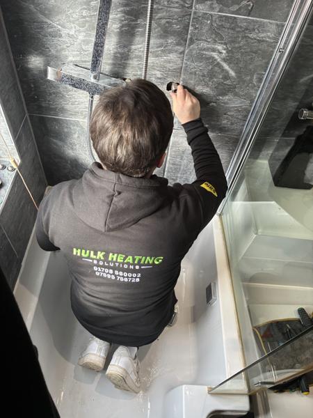Gas Safe engineer performing annual boiler service in Rainham RM13 - Hulk Heating Solutions